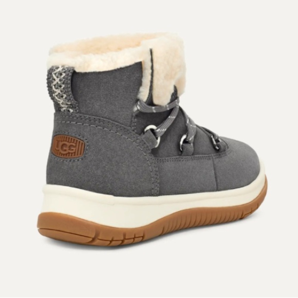 UGG Lakesider Heritage Lace Charcoal Waterproof Boot-New w/Packaging Sz 8.5 $160